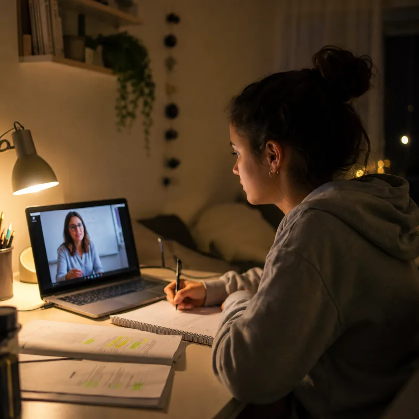 Aula online de preparação para os exames nacionais portugueses